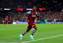 Mohammed Kudus in action for West Ham
